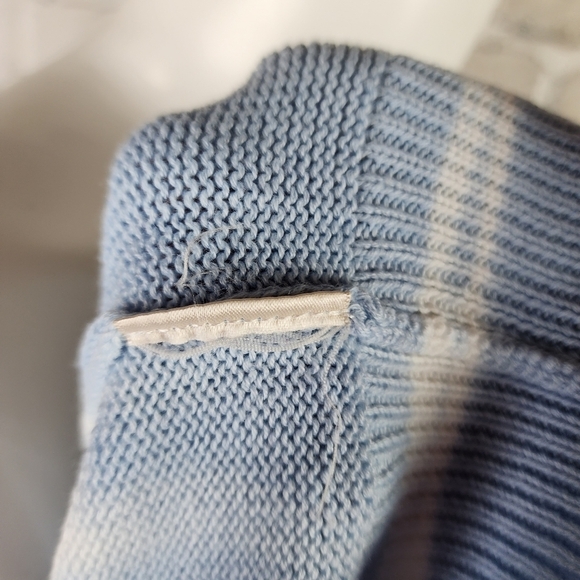 Anthropologie Short Sleeve Crew Neck Pullover Sweater Tie Dye  Blue Size Medium - Picture 10 of 10